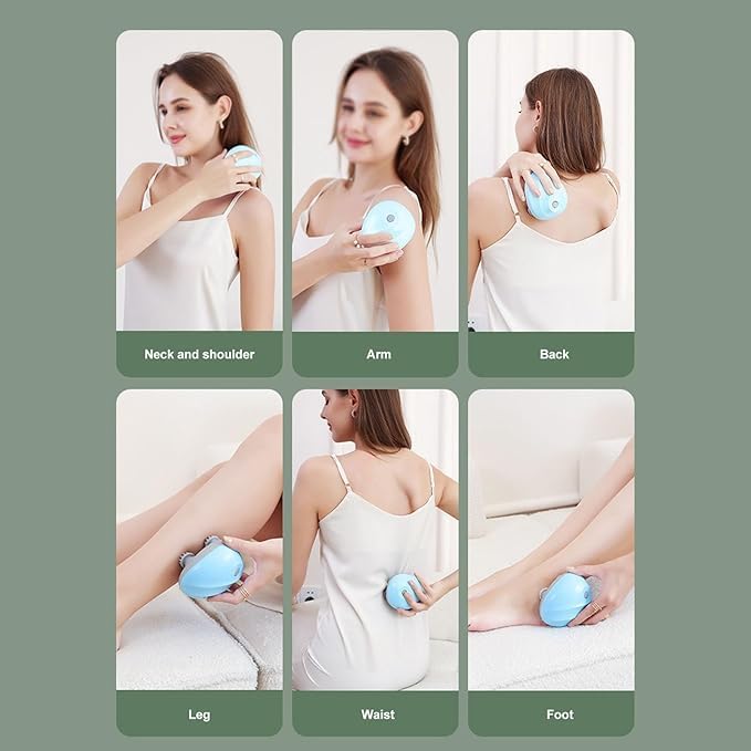 Electric Head,Scalp Massager | Rechargeable Head Kneading Massage Machine | 3 Speed Mode Handheld.Portable,Scalp Scratcher Body Massager for Hair...