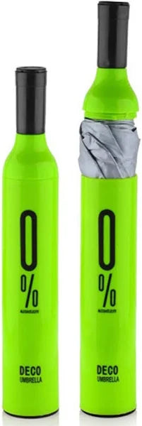 Nexzora Bottle Umbrella Windproof Double Layer Compact Umbrella with Bottle Cover for UV Protection & Rain, For Men, Women, and Kids (Green)
