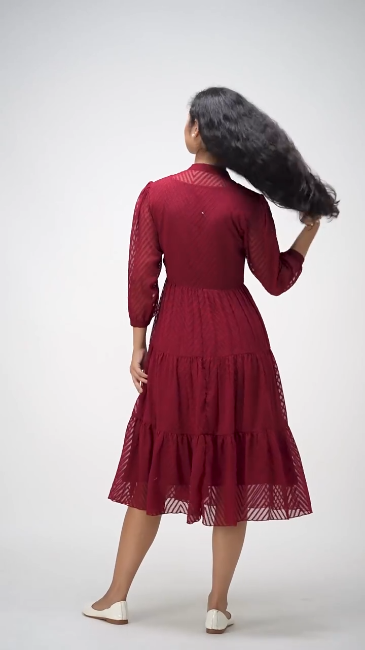 Latest Premium Quality Georgette Woven Zikzak Design Shrug Style Jacket Kurta With Separate Stitched Inner