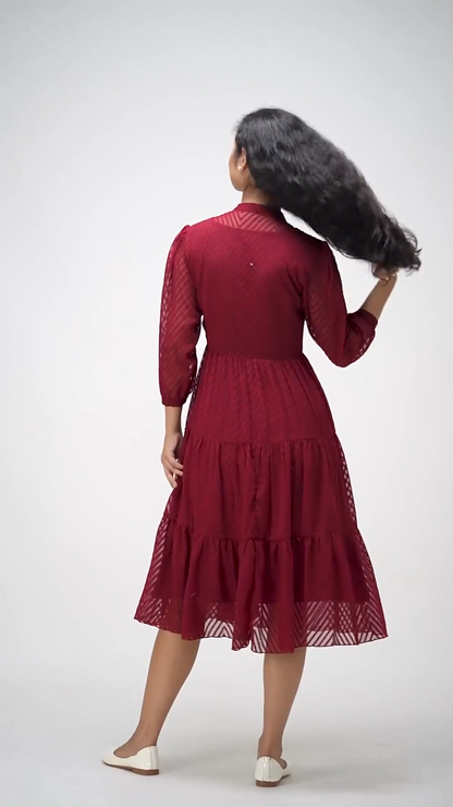 Latest Premium Quality Georgette Woven Zikzak Design Shrug Style Jacket Kurta With Separate Stitched Inner